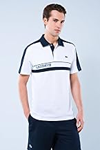 Short Sleeve Super Light Chest Stripe Polo With Logo