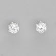 Stud Earrings With 0.50ctw Cubic zirconia in 925 Sterling silver