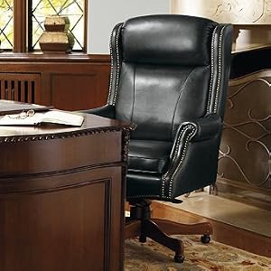 Hadley Executive Leather Office Chair - Brown - Frontgate