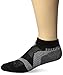 Balega Unisex Enduro Low Cut Athletic Running Socks (1 Pair), Black/Grey, Large