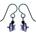 Handcrafted Tanzanite Crystal Star Niobium Nickel Free Earrings MADE WITH SWAROVSKI ELEMENTS