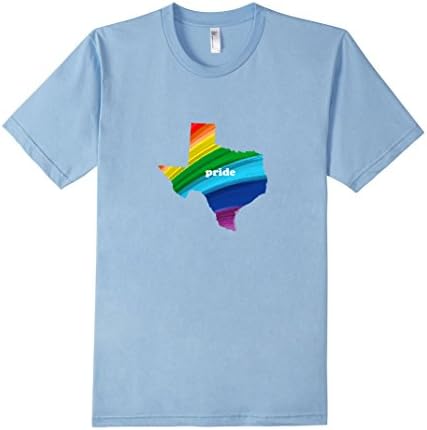 Men's Gay Pride Texas Tshirts - High Quality Fabric Large Baby Blue
