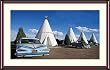 Holbrook, Arizona's Wigwam Hotel on U.S. Route 66 Photograph - Beautiful approx. 24x28-inch Framed & Matted - 1 7/8-inch Walnut Toned Wood Frame - Photographic Print by Carol M. Highsmith