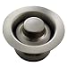 Waste Maid CSFS-SS-93 Mr. Scrappy Custom Color Brass Sink Flange/Stopper Set, Stainess Steel Brushed Nickel
