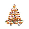5 Tier Cupcake Tree 41 Cup Cake Dessert Silver Stand Holder