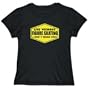 T-Shirt Womens Black " LIVE WITHOUT Figure Skating , I DON'T THINK SO ! " Sports Large