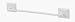 Tools & Hardware : Decko #48120 12" White Towel Bar