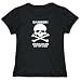 T-Shirt Womens Black " DANGER Ukrainian TITUDE " Countries