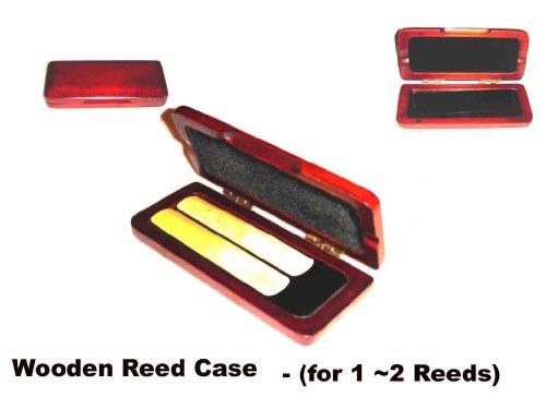Professional YouBow Red Wood / Wooden Reed Case for up to 2 reeds