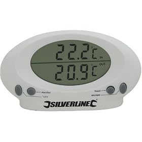 Silverline 675133 Indoor/Outdoor Thermometer