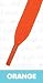 Flat Coloured Skate Shoelaces - NEON ORANGE 11mm x 120cm