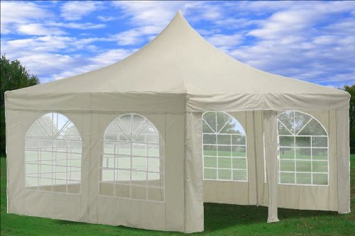 13'x13' Wedding Party Tent Canopy Gazebo Heavy Duty Water Resistant White