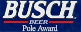 Busch Beer Pole Award Nascar Racing Bumper Sticker