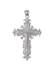 Clevereves 14K White Gold Pendant Cross 9.6 - Gram(s)
