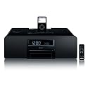 iLuv i198BLK Black Docking Station with MP3 CD audio, & dual alarm