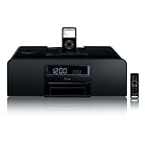iLuv i198BLK Black Docking Station with MP3 CD audio, & dual alarm