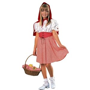 Red Riding Hood Kids Costume WB (12-14 fits 8-10yrs with Bracelet for Mom)