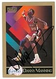 Danny Manning autographed Basketball Card (Los Angeles Clippers) 1990 Skybox #129