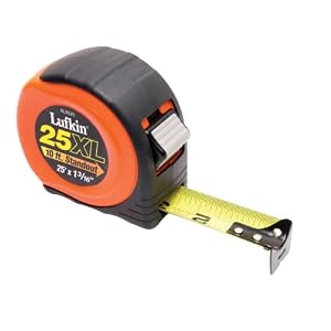 Lufkin 1 3/16 Inch X 25 Foot Xtra Wide Power Return Tape