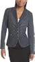 Boom Boom Women's Denim Blazer,Vintage,Small
