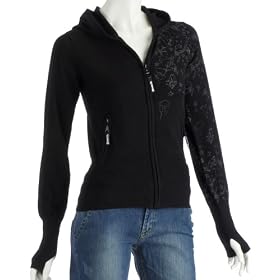 Bench Damen RUBBLE HOODY Strickjacke mit Kapuze