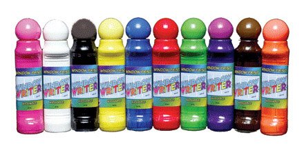 CRAFTY DAB WINDOW PAINTS & 10/PK