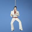 Singing Elvis Presley "I Got Lucky" Glitter Christmas Ornament 4.5"