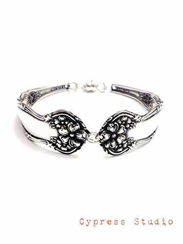 Antique Silver Spoon Bracelet - circa 1908