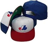 Montreal Expos Plastic Snapback Adjustable Plastic Snap Back Hat / Cap