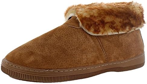 Lamo Men's Fleece Lined Bootie Slippers Shoes Leather