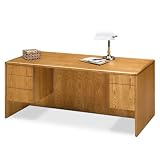 Contemporary Veneer Double Pedestal Executive Desk - 72'' x 36'' HON 92000 Collection by Hon Office