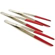 Ultrasonic Cleaner Steam Tweezers 8 1/4" 3Pcs