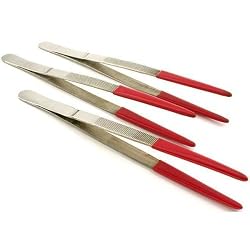 Ultrasonic Cleaner Steam Tweezers 8 1/4" 3Pcs