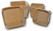 Square Vented Wooden Berry Baskets 8-Pack -Includes Quart(4) and Pint(4)