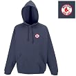Boston Red Sox MLB "Goalie" Hooded Sweatshirt (Navy Blue)(Left Chest Logo)