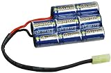Intellect ERBAT27 1600mAh, 9.6V, 2/3A Cells, Nickel Metal Hydride with Small Airsoft Plug in Battery Box Configuration