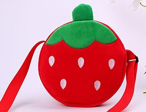 Super Meng Cute Cartoon Shape Strawberry Fruit Shape Increase Lady Hand Bag Purse Wallets