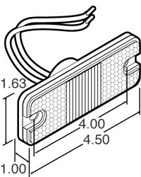 Truck-Lite Model 18 Marker & Clearance LED Sealed 3 Diode Pattern LED Lamp w/Packard #12015792, Red 18070R Truck-Lite Model 18 Marker & Clearance LED Sealed 3 Diode Pattern LED Lamp w/Packard #12015792, Red 18070R