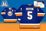DENIS POTVIN New York Islanders SIGNED Stanley Cup JERSEY