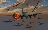 Wallmonkeys Peel and Stick Wall Decals - Aerial Combat between German and American Aircraft during World War Ii. - 18"W x 11"H Removable Graphic