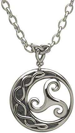 Triple Spiral Necklace Sterling Silver Durable Chain