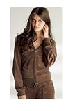 Velour Hooded Sweatshirt