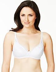 All-Over Fleur Lace Non-Wired Padded AA-DD Bra