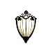Kichler Lighting 69043 1-Light Clarice Art Glass Wall Sconce, Tannery Bronze with Gold Accent