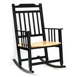 Indoor/Outdoor Rocker - Black/ Natural
