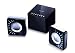 Shuttle Computer 2.1 Channel Up to 5 Acoustic Selection LED Lights Blink with the Tempo Speaker (Black)