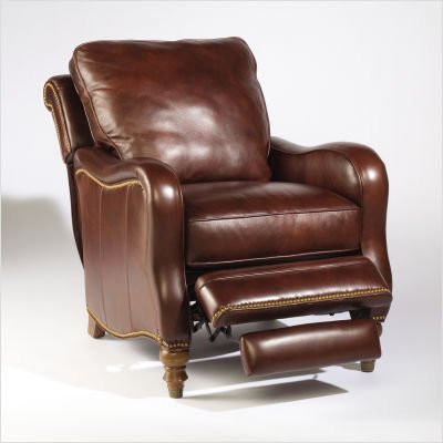 *QUICK SHIP* Tyler Leather Recliner in Curro Maple Leather: Curro Maple