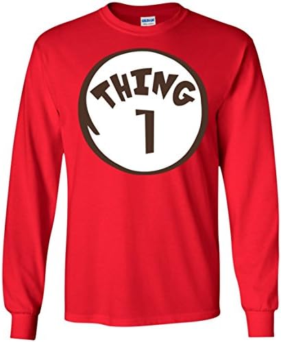 Thing 1 Long Sleeve - Red / Large