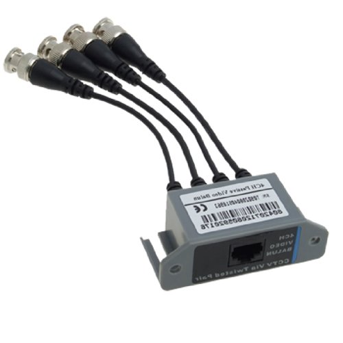 uxcell 4 Channel Video ( BNC ) to UTP ( RJ45 ) Video Balun