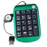 GE HO98464 USB Retractable Number Pad (Green)